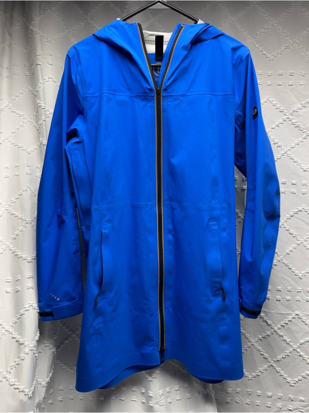 Bogner Fire + Ice Royal Blue Waterproof 3-Layer Rain Jacket Parka Womens Small